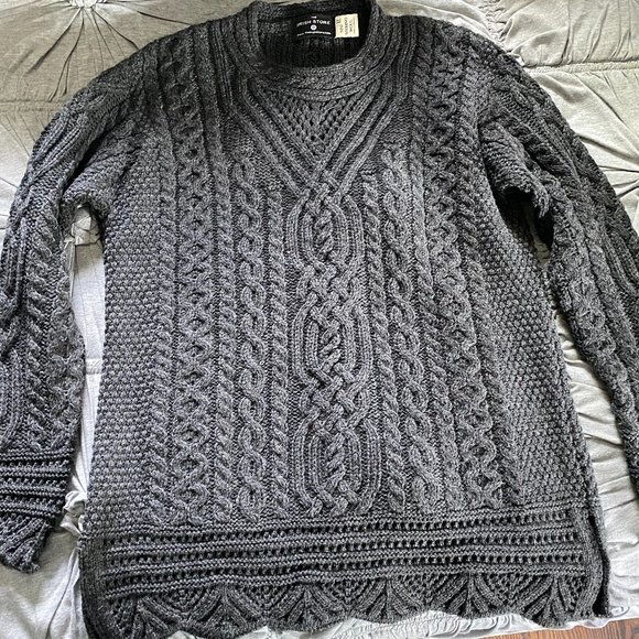 Gray Merino wool sweater - XL - Picture 1 of 3